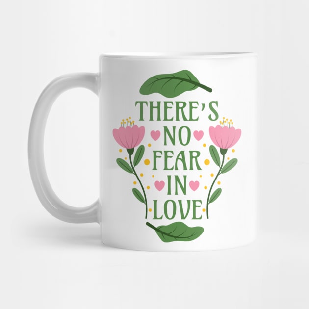 There's No Fear in Love - Bible Verse Quote - 1 John 4:18 by Millusti